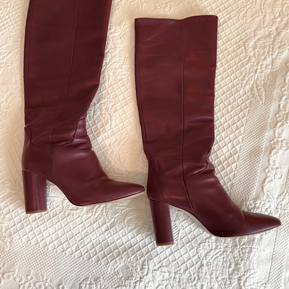 Zara Shoes - Zara leather high heeled boots